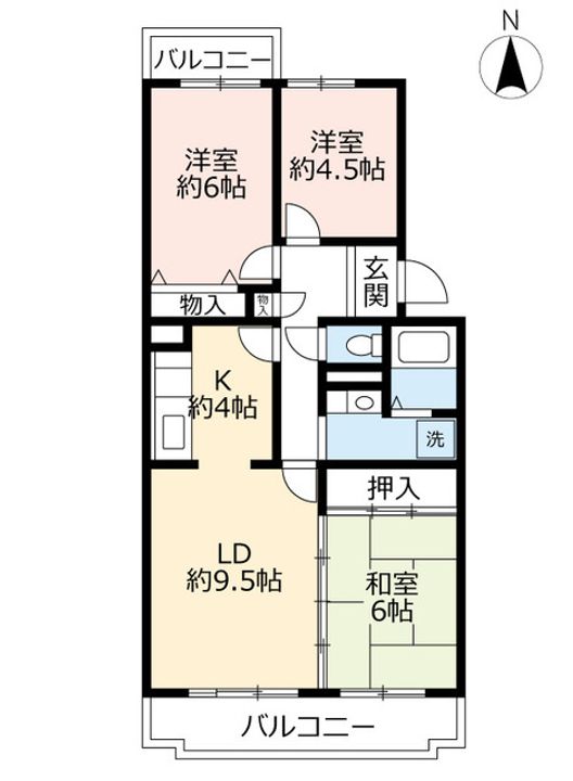 URコンフォール城山の間取り