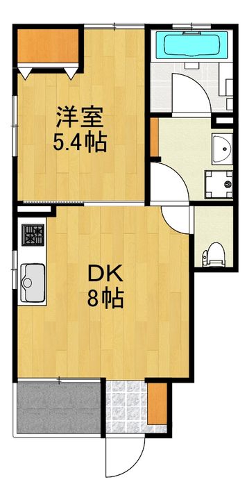 神奈川県川崎市高津区新作6(アパート)の賃貸物件の間取り