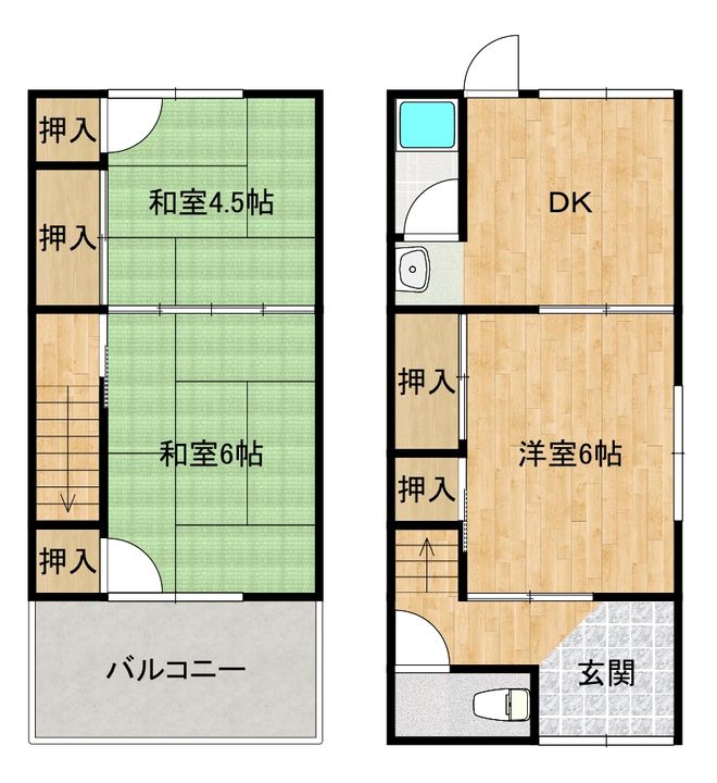 香川県坂出市久米町1(一戸建)の賃貸物件の間取り