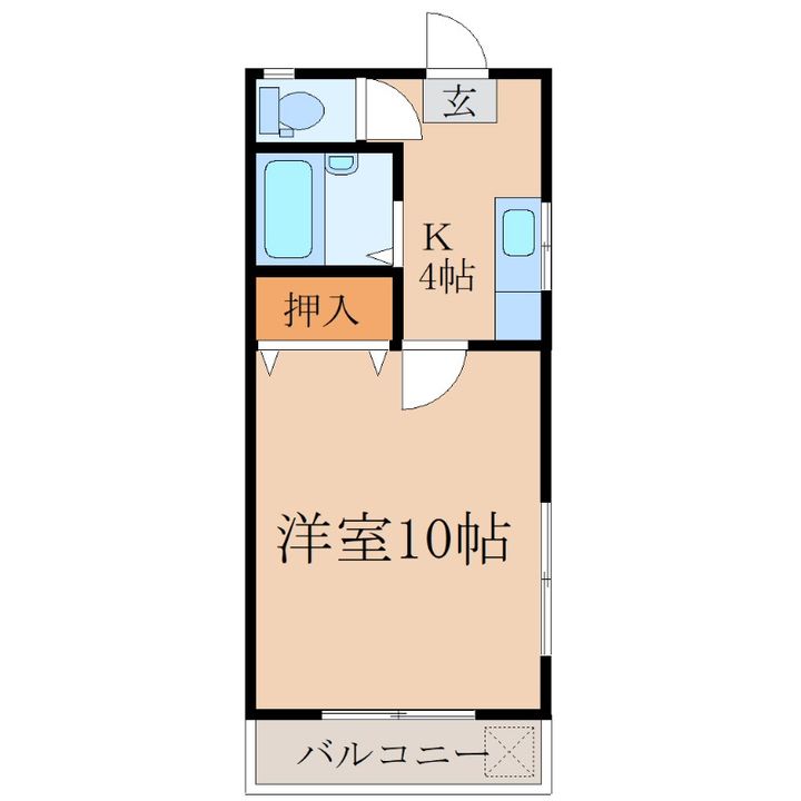 コーポ福留の間取り