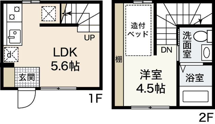 メゾネットShozokuの間取り
