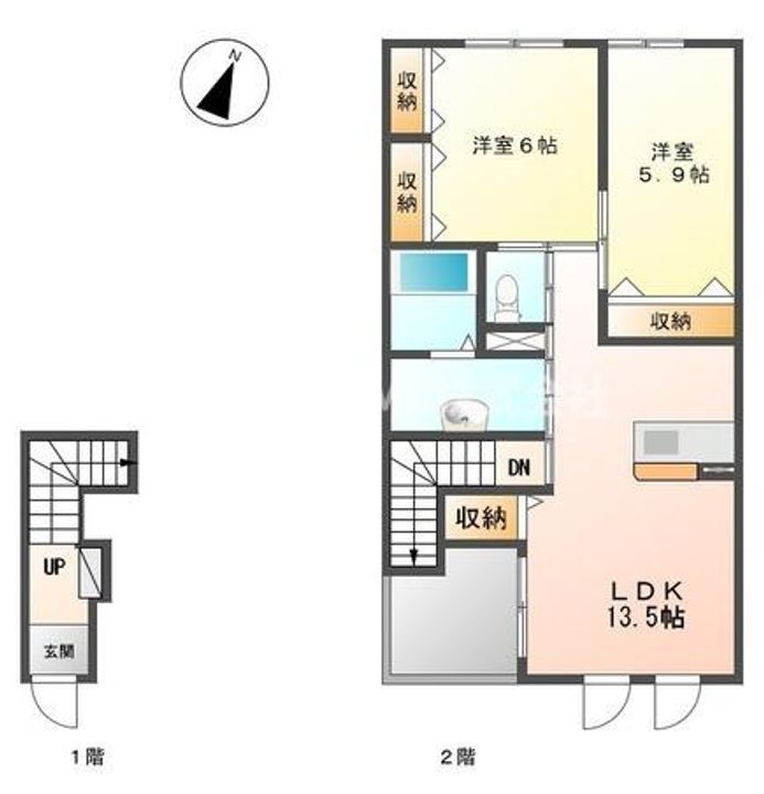 アジュールIIの間取り