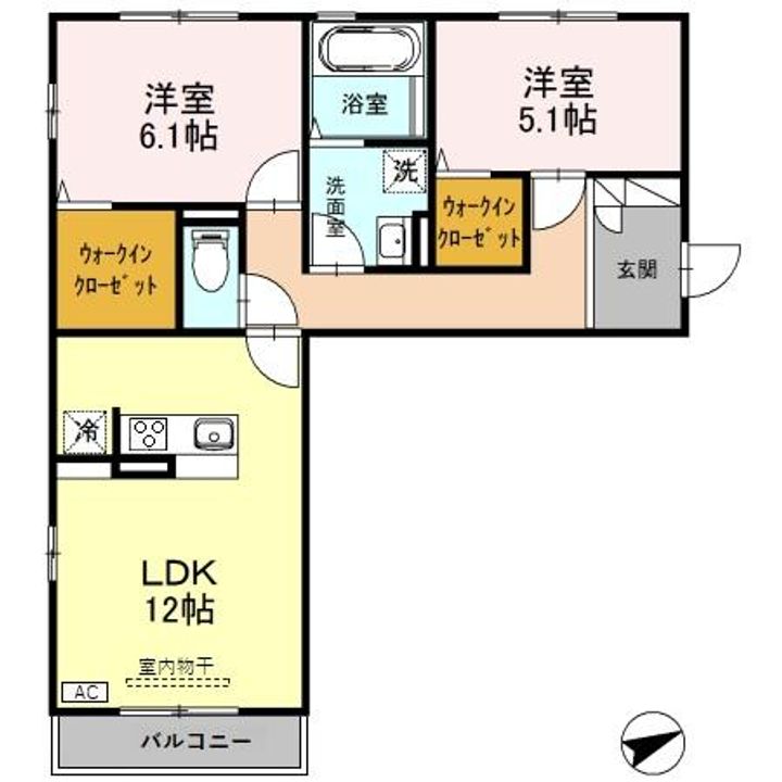 光レジデンス Aの間取り
