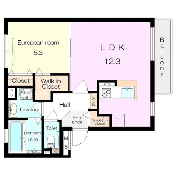 ベラアリエーテの間取り