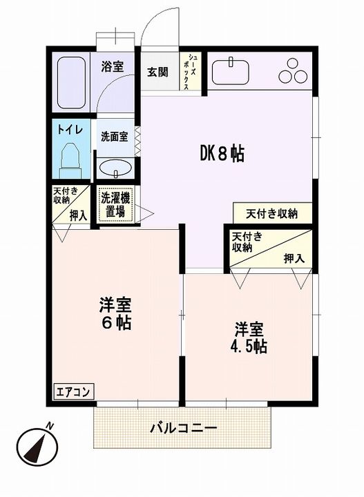片瀬コーポの間取り