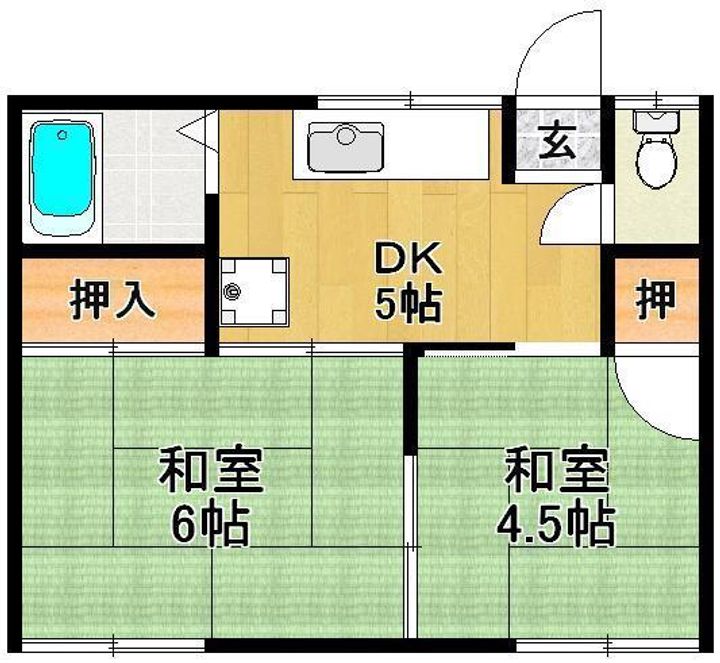 コーポ西村の間取り