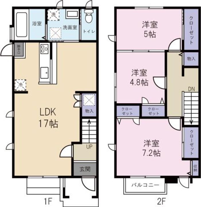 Grace Court 佐古の間取り
