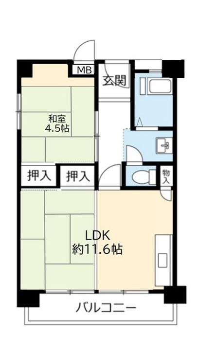 UR高倉台の間取り