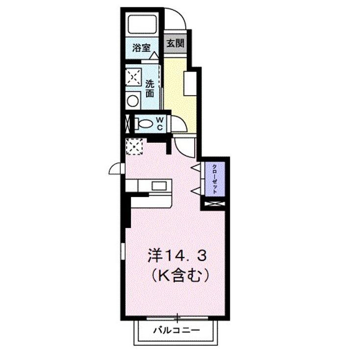神奈川県足柄上郡開成町吉田島(アパート)の賃貸物件の間取り