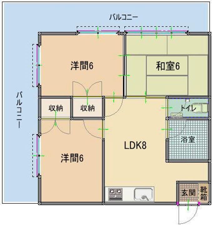 ハウジングシーサーの間取り