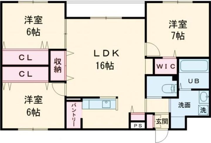 クレールマンション湯川の間取り