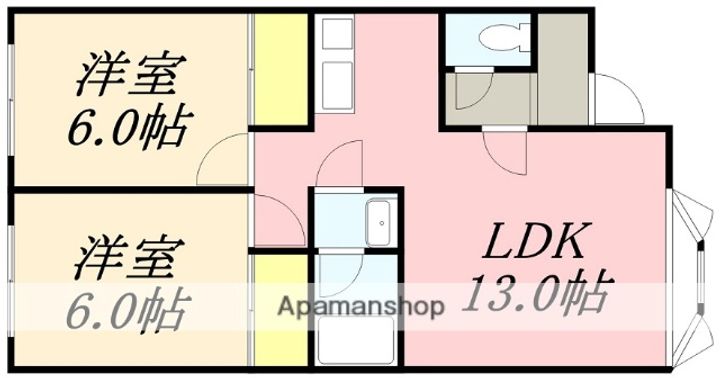 メゾンシンエイの間取り