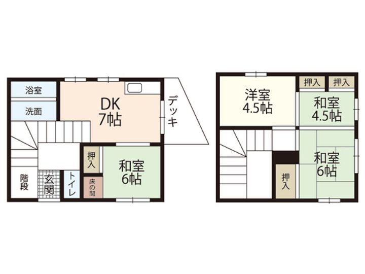 広島県広島市西区己斐大迫3(一戸建)の賃貸物件の間取り
