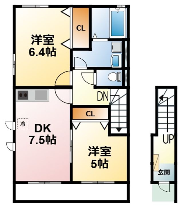 千葉県茂原市高師町3(アパート)の賃貸物件の間取り
