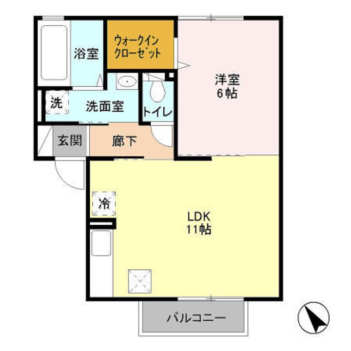 サウスコートIIの間取り