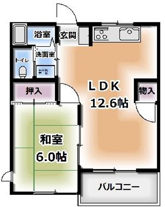 ウィンドミルハイツB棟の間取り