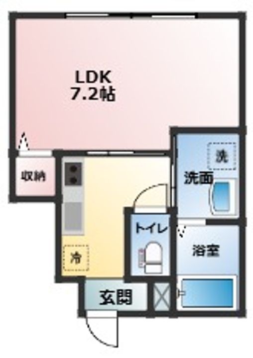 シャンテ四ツ井の間取り