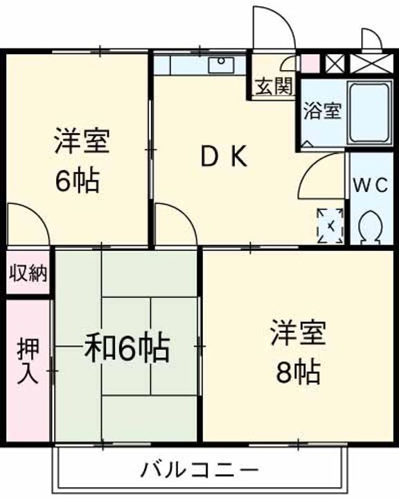 レジェンド末広Bの間取り