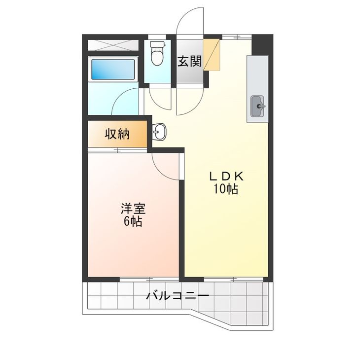 徳島県小松島市横須町(マンション)の賃貸物件の間取り