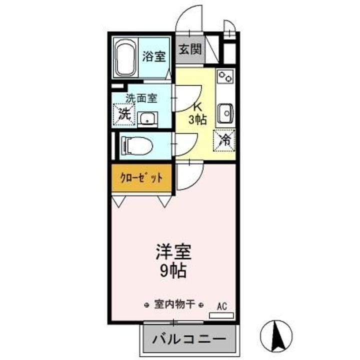 群馬県高崎市倉賀野町(アパート)の賃貸物件の間取り