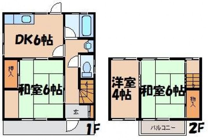 広島県広島市安芸区畑賀3(一戸建)の賃貸物件の間取り