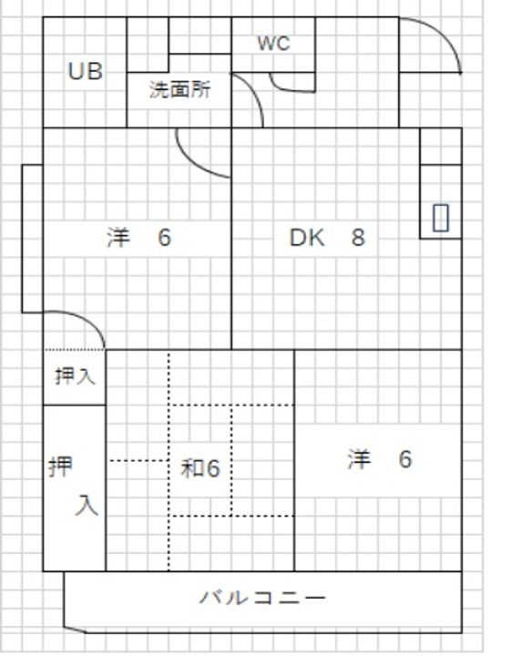 神野マンションIIの間取り