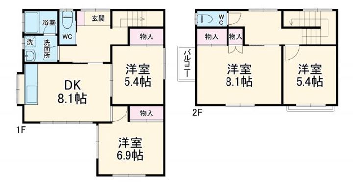 神奈川県藤沢市長後(一戸建)の賃貸物件の間取り