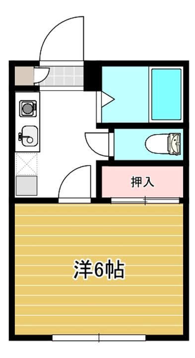 富山県富山市五福(アパート)の賃貸物件の間取り