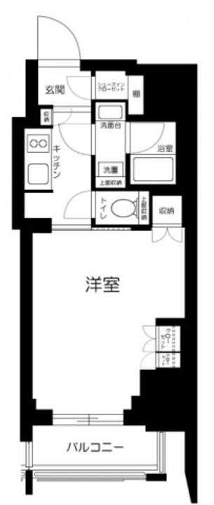 東京都港区東麻布1の賃貸マンションの間取り