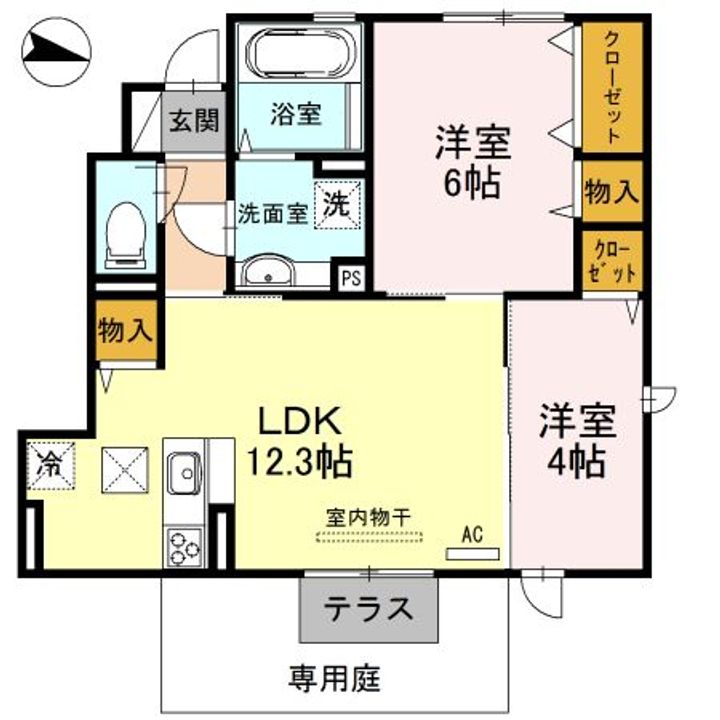 兵庫県西脇市和田町(アパート)の賃貸物件の間取り
