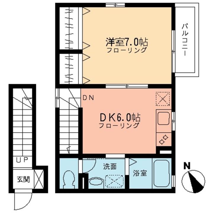 ウィングAの間取り