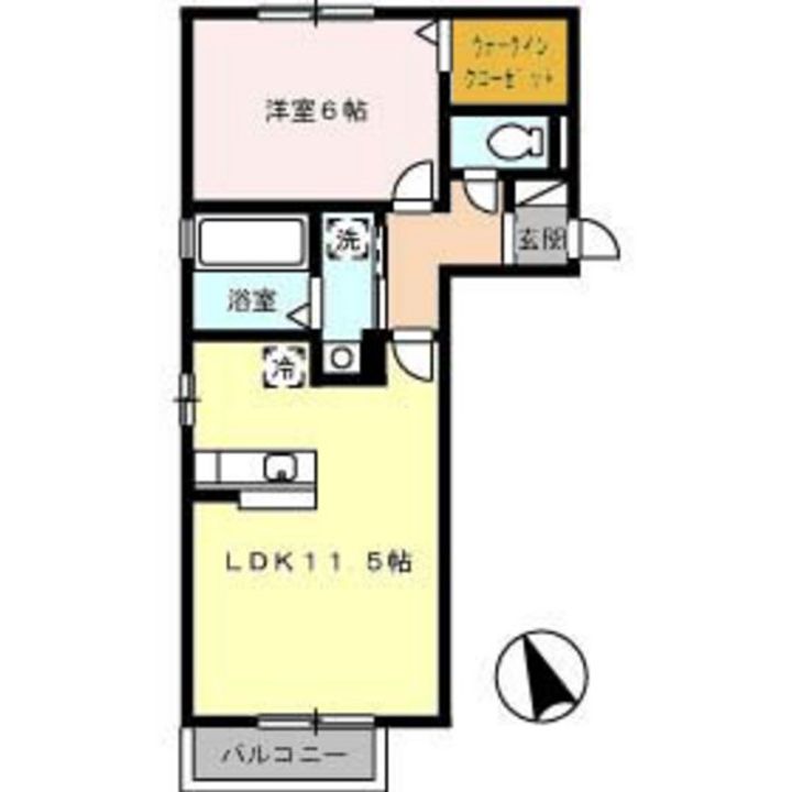 サニーコート五日市中央の間取り