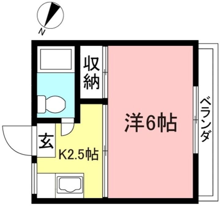 東京都狛江市猪方3(アパート)の賃貸物件の間取り