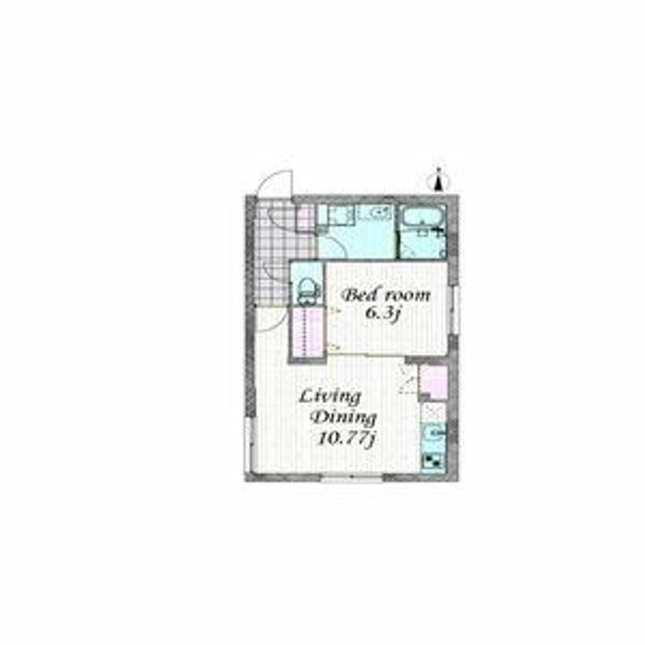 東京都世田谷区大原1(マンション)の賃貸物件の間取り