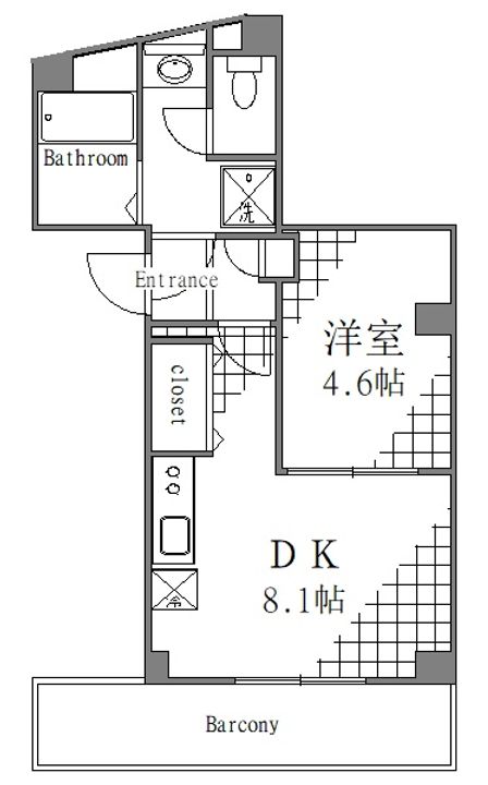 東京都台東区東浅草2(マンション)の賃貸物件の間取り