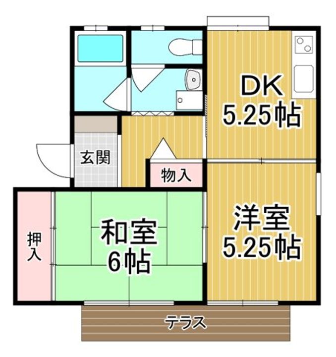 甲陽パンションA棟の間取り
