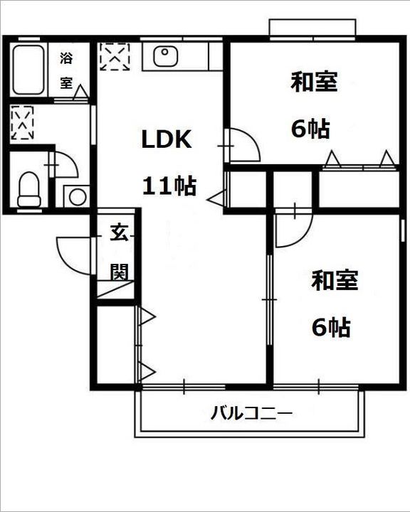 エクセル赤坂 Cの間取り