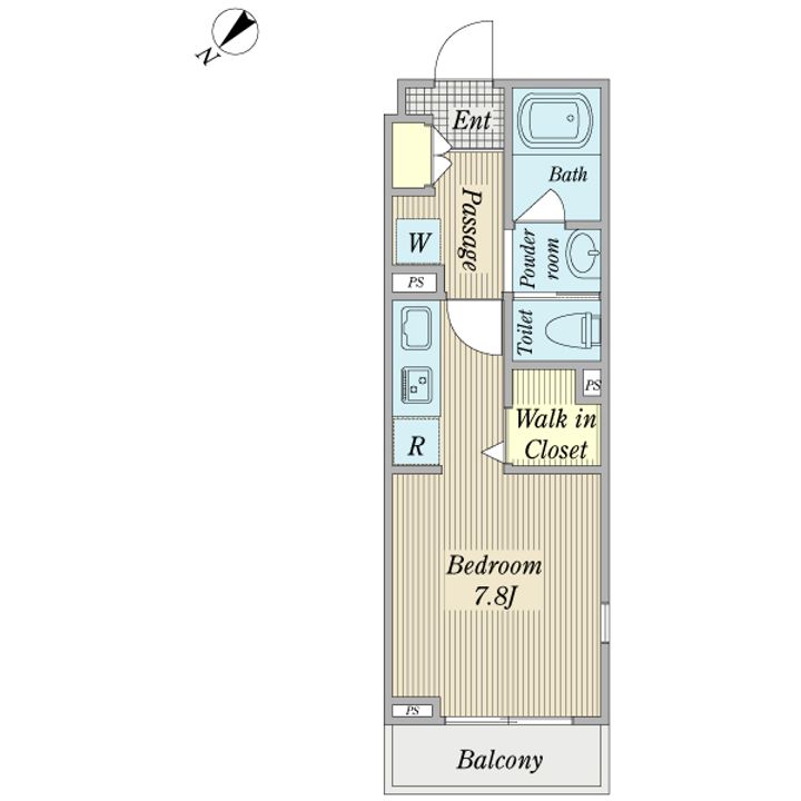 千葉県鎌ヶ谷市北初富(アパート)の賃貸物件の間取り