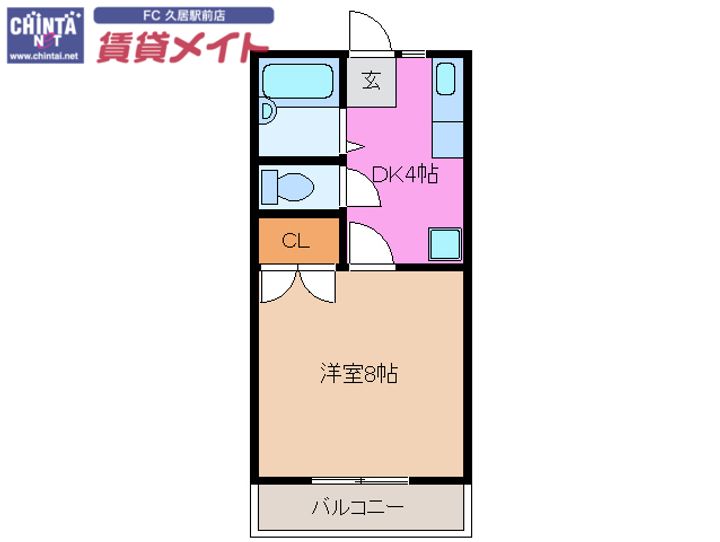 北口ハイツの間取り