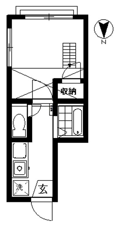 東京都中野区大和町1(アパート)の賃貸物件の間取り