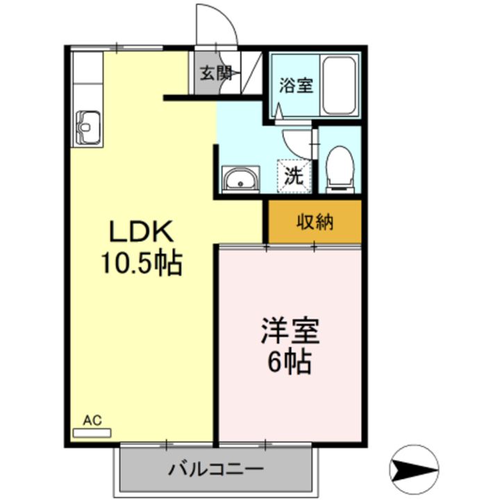 神奈川県相模原市緑区久保沢3(アパート)の賃貸物件の間取り