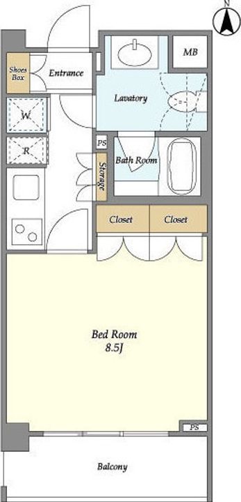 オーキッドレジデンス神楽坂の間取り