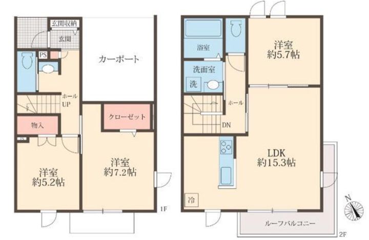 東京都世田谷区代田1(一戸建)の賃貸物件の間取り