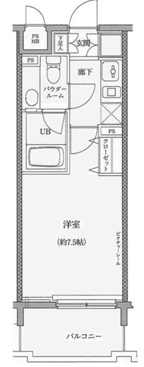 アクロス目黒の間取り