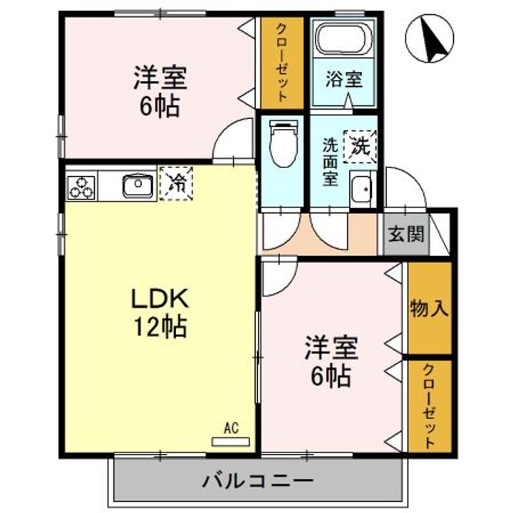 ベルテ Cの間取り