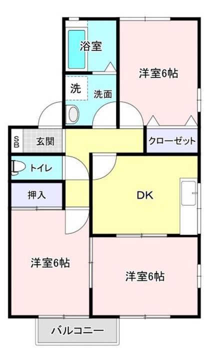 ニューキャピタルVI番館の間取り