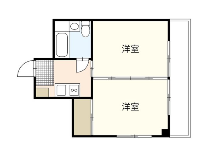 エセル三篠の間取り
