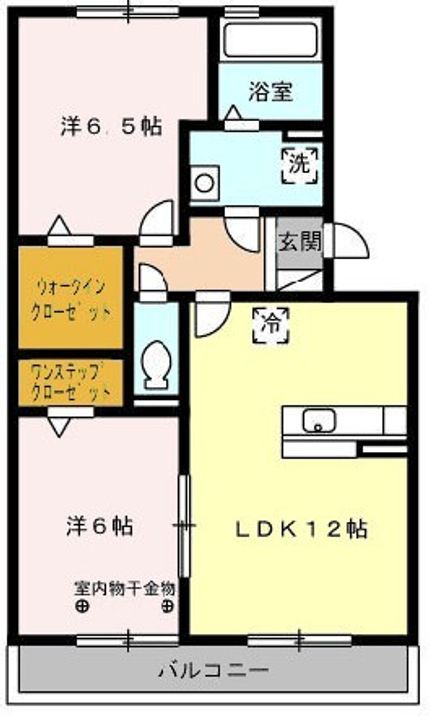 静岡県浜松市中央区子安町(マンション)の賃貸物件の間取り