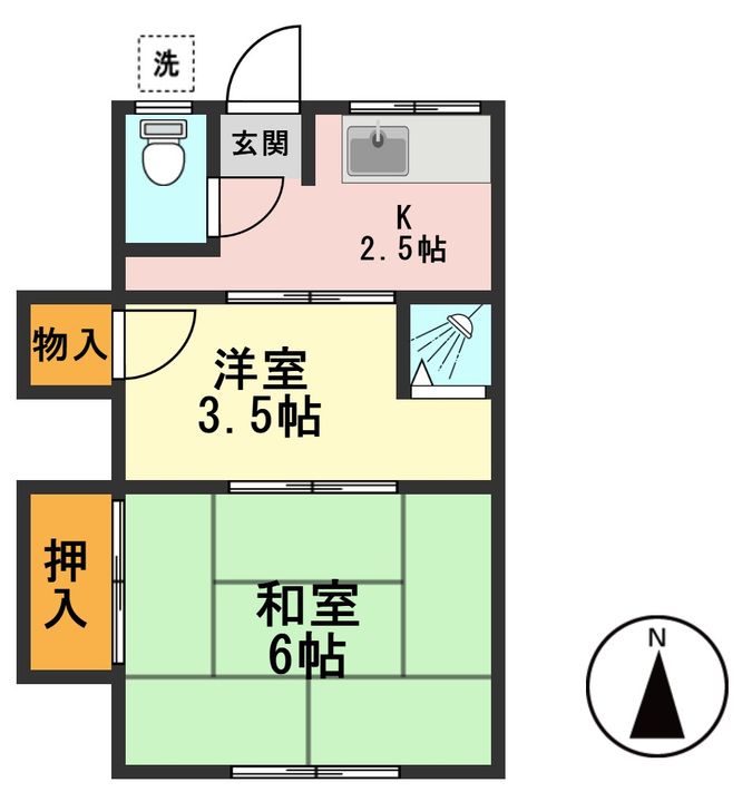 東京都葛飾区柴又1(アパート)の賃貸物件の間取り