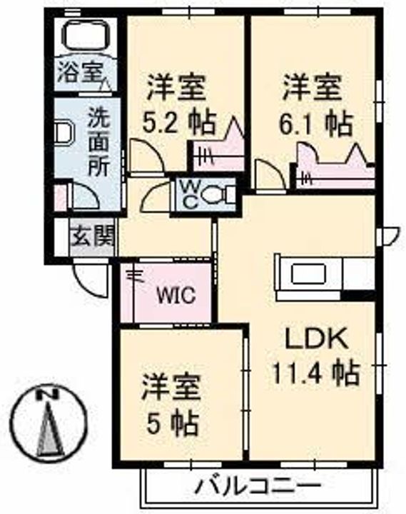 ロイヤル フェルティ F棟の間取り